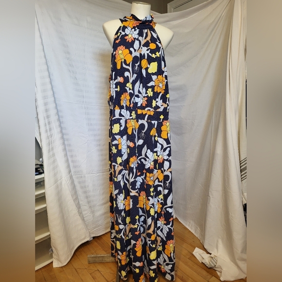 Lane Bryant Halter Floral Maxi Dress, Size 22/24 - Picture 2 of 6
